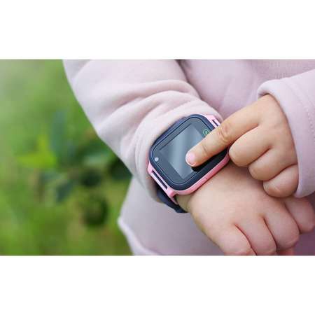 Детские смарт-часы Sima-Land 128x128 SIM 2G LBS камера 0.08 Мп розовые