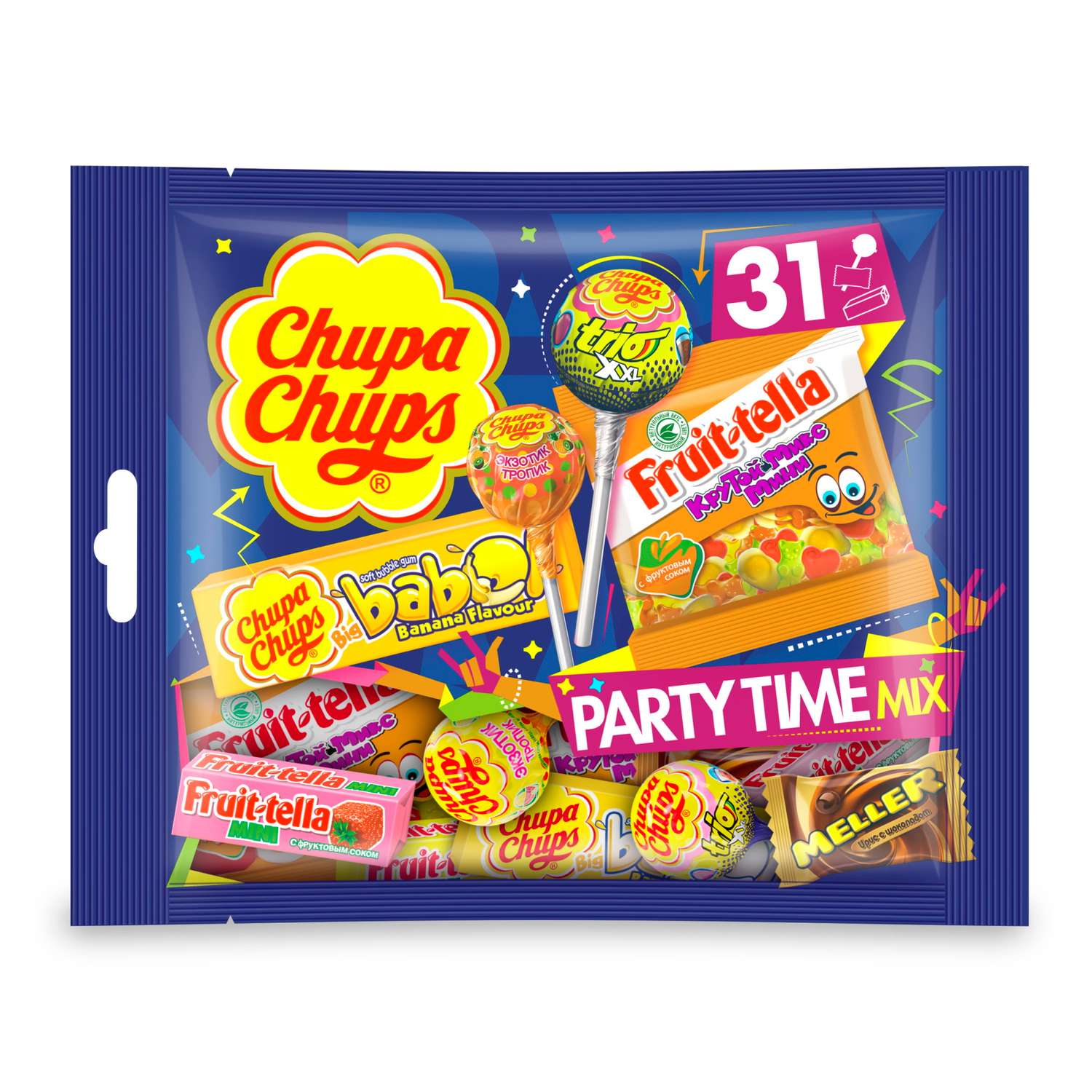 Набор конфет Fruittella Party Time Mix 380г - фото 1