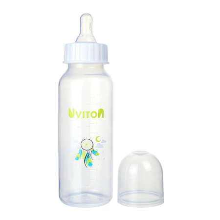 Бутылочка для кормления Uviton стандартное горлышко 250 мл. 0115 Белый