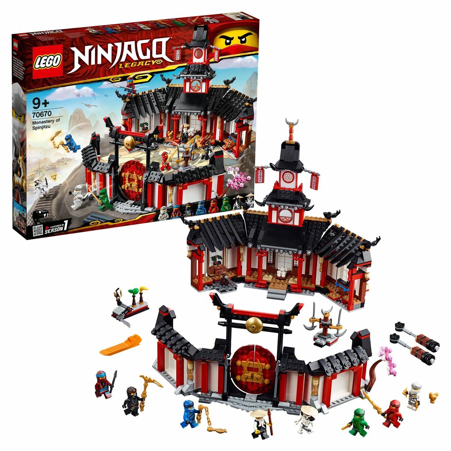 Конструктор LEGO Ninjago Монастырь Кружитцу 70670 купить по цене 5999 ₽ в  интернет-магазине Детский мир