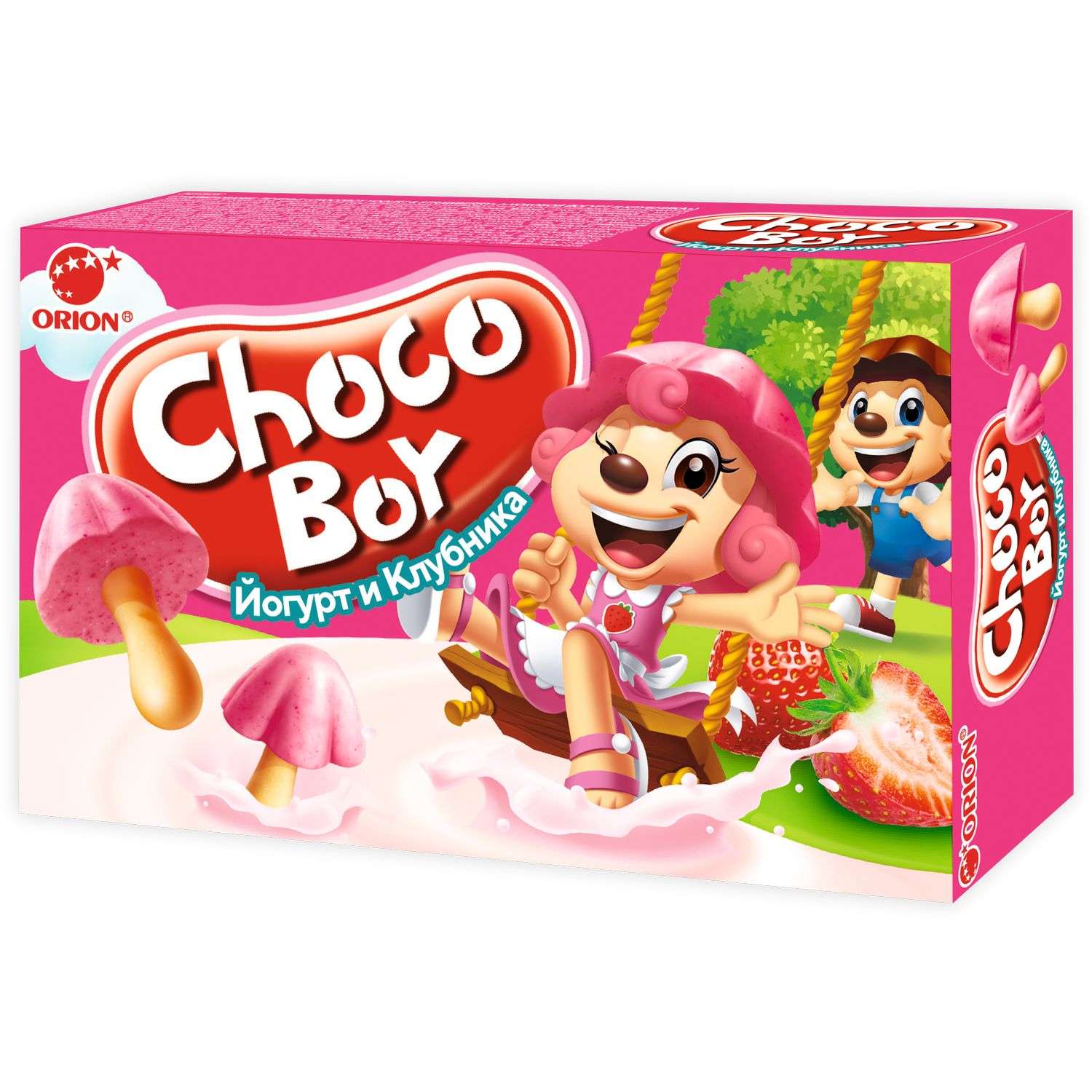 Печенье Choco-Boy клубника-йогурт 40г - фото 1