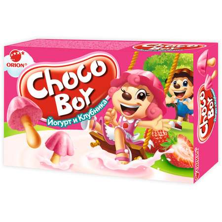 Печенье Choco-Boy клубника-йогурт 40г
