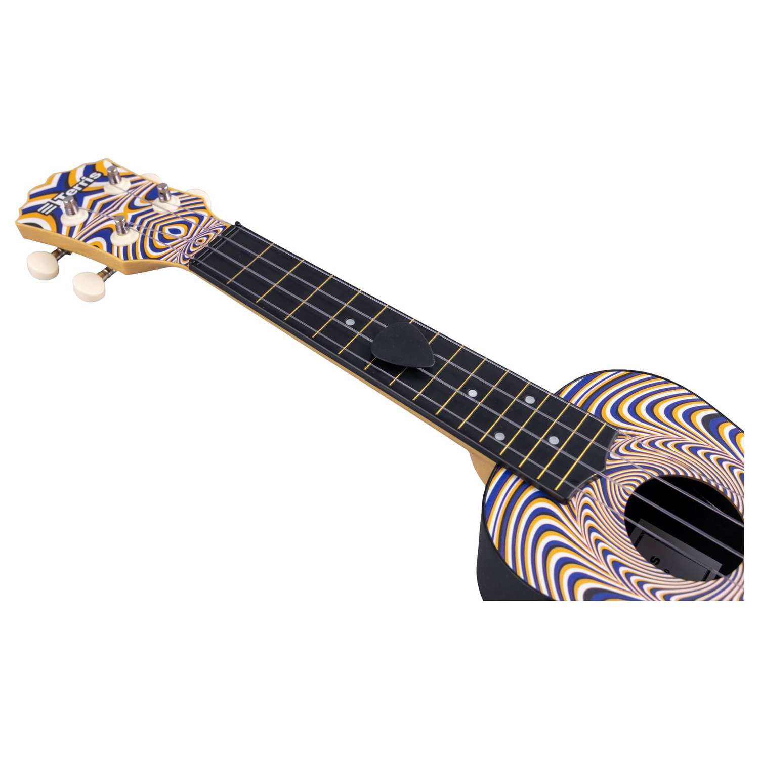 Гитара гавайская Terris укулеле сопрано PLUS-70 ILLUSION рисунок иллюзия - фото 7