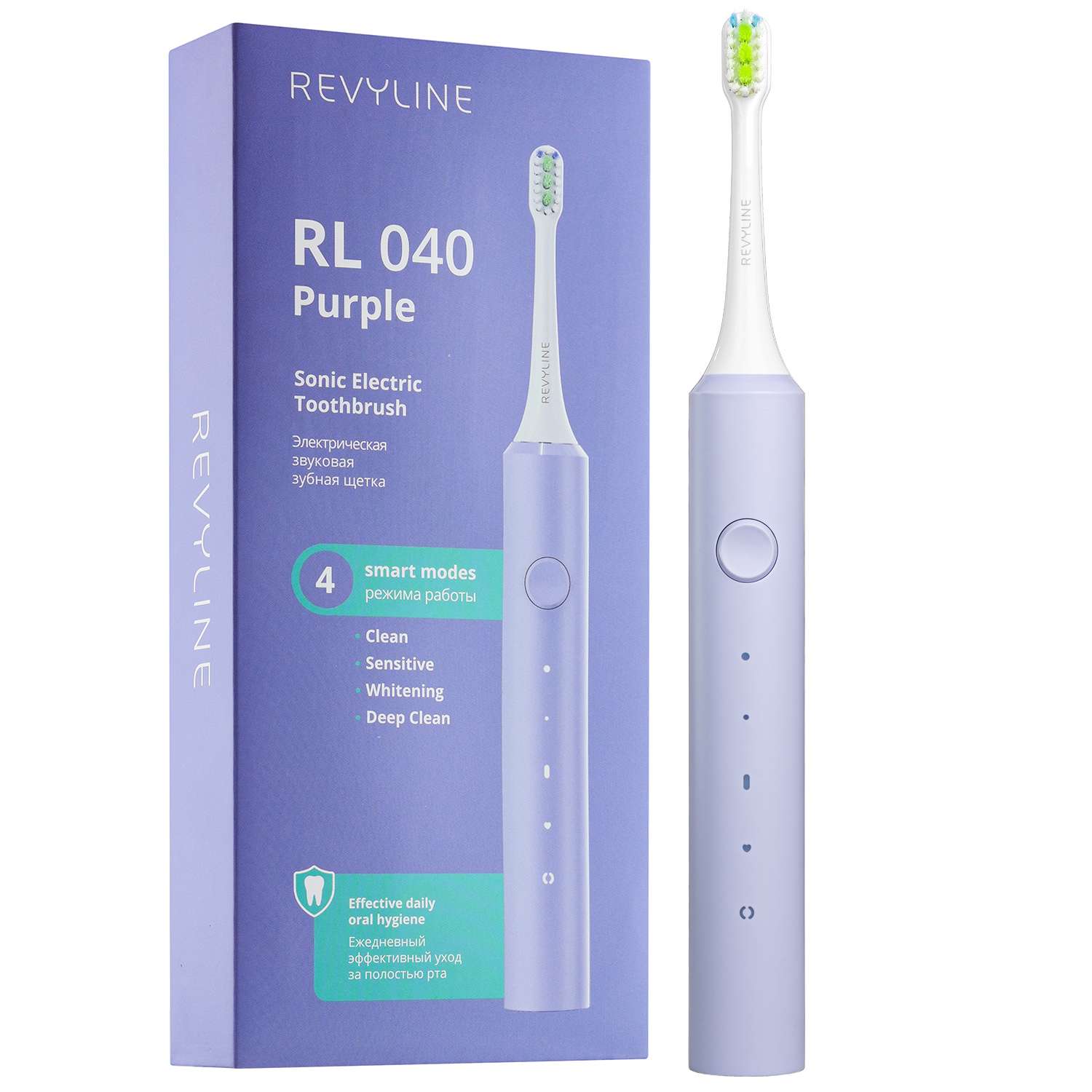 Электрическая зубная щетка Revyline RL 040 цвет фиолетовый - фото 2