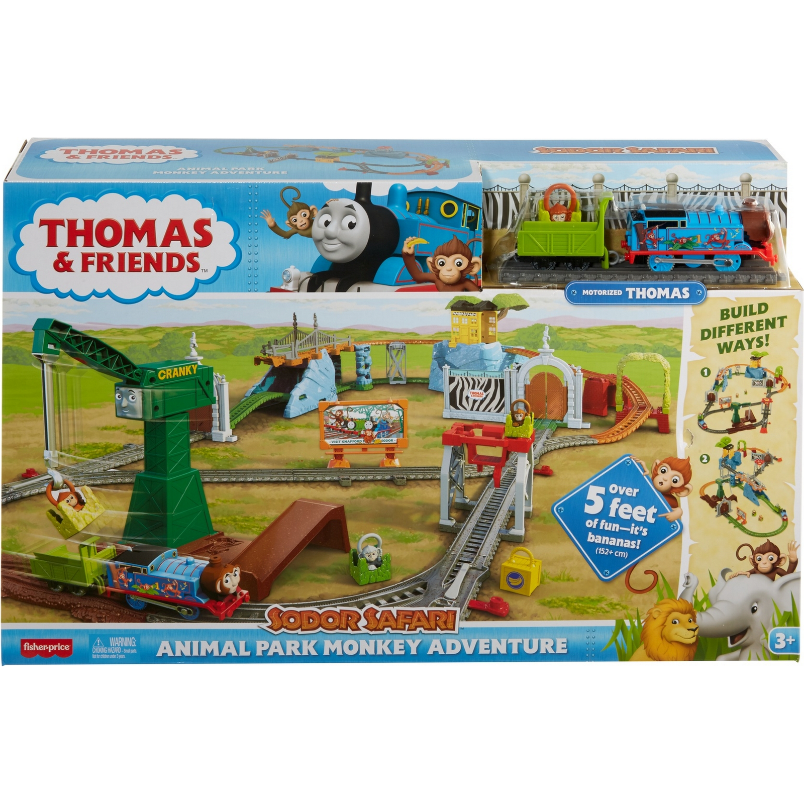 Набор игровой Thomas & Friends Трек-мастер Парк с животными Приключения обезьянок GLK81 GLK81 - фото 2