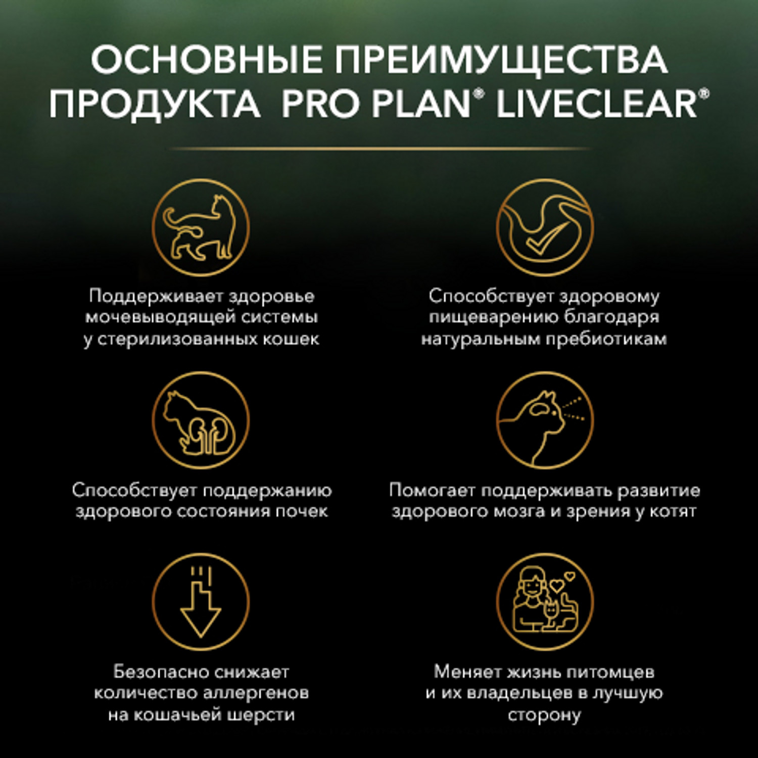 Корм для кошек PRO PLAN Live Clear стерилизованных индейка 1.4кг - фото 5