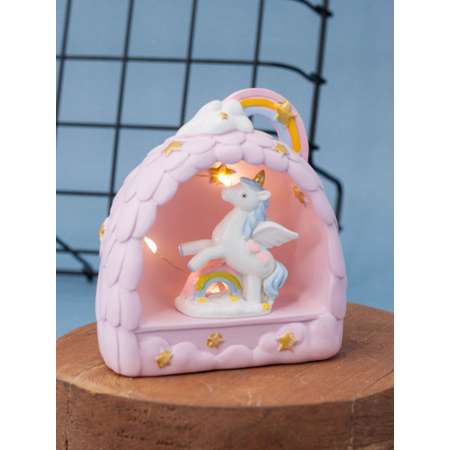 Ночник iLikeGift Unicorn ball pink