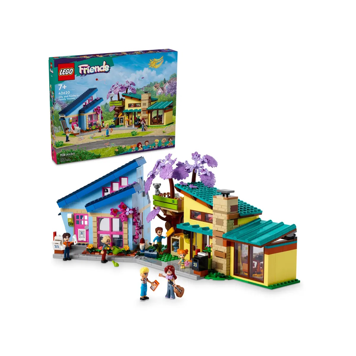 Конструктор LEGO Friends Семейные дома Олли и Пейсли 42620 купить по цене  15699 ₽ в интернет-магазине Детский мир