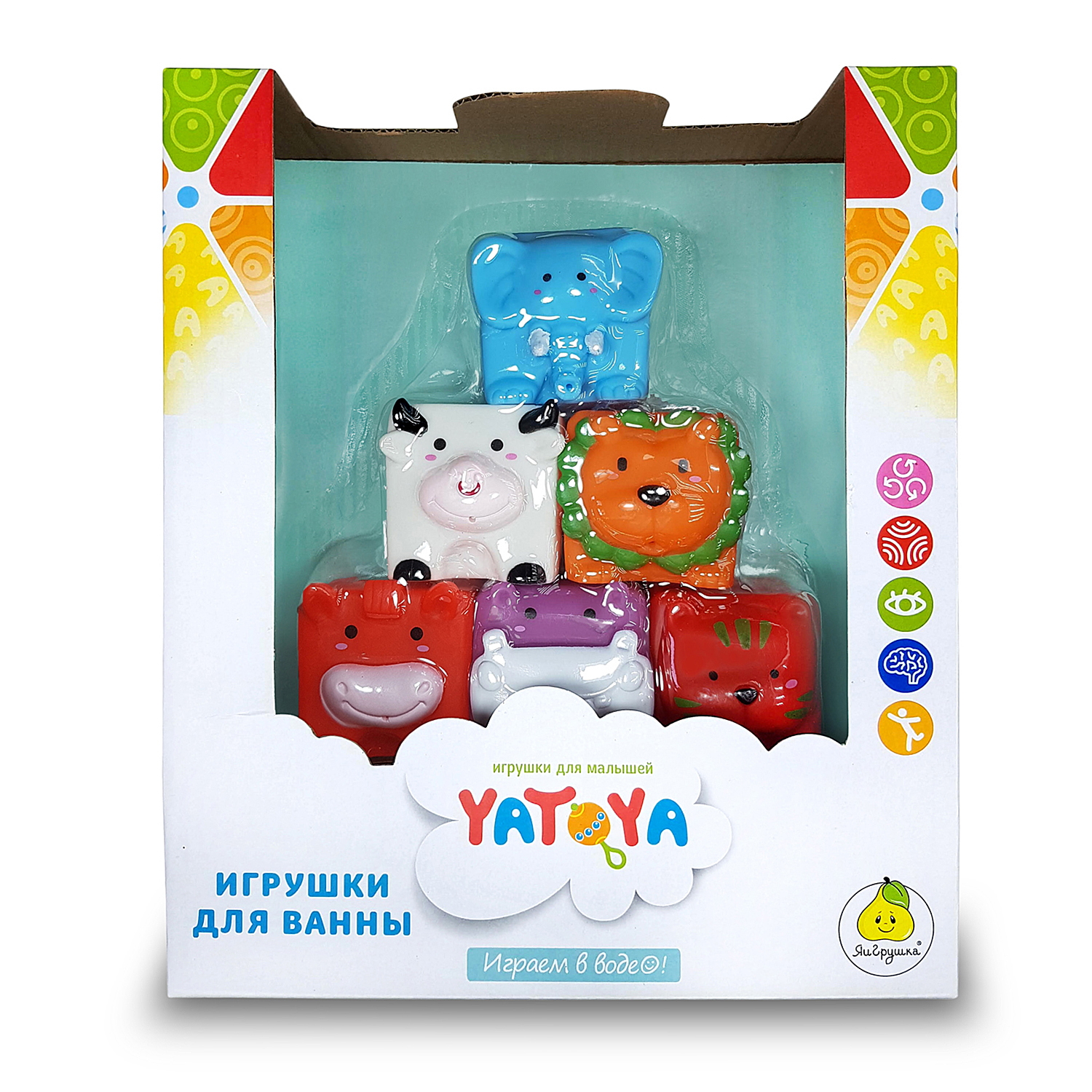 Игрушка для ванной Yatoya Забавные кубики 6шт 12302 - фото 2