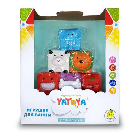 Игрушка для ванной Yatoya Забавные кубики 6шт 12302