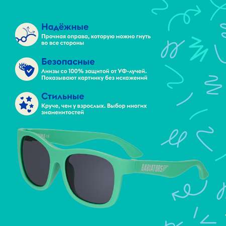 Солнцезащитные очки Babiators Navigator Тропический зелёный 0-2