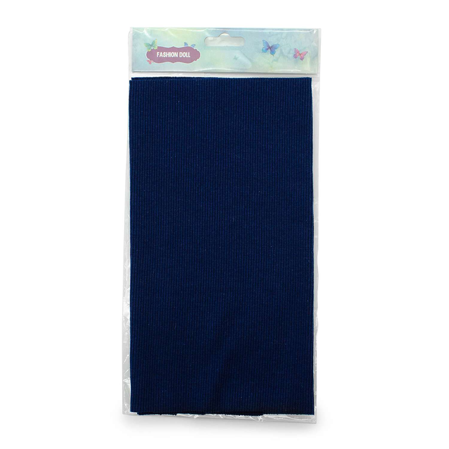 Ткань Айрис трикотаж кашкорсе с лайкрой для творчества 25х58 см синий - фото 3