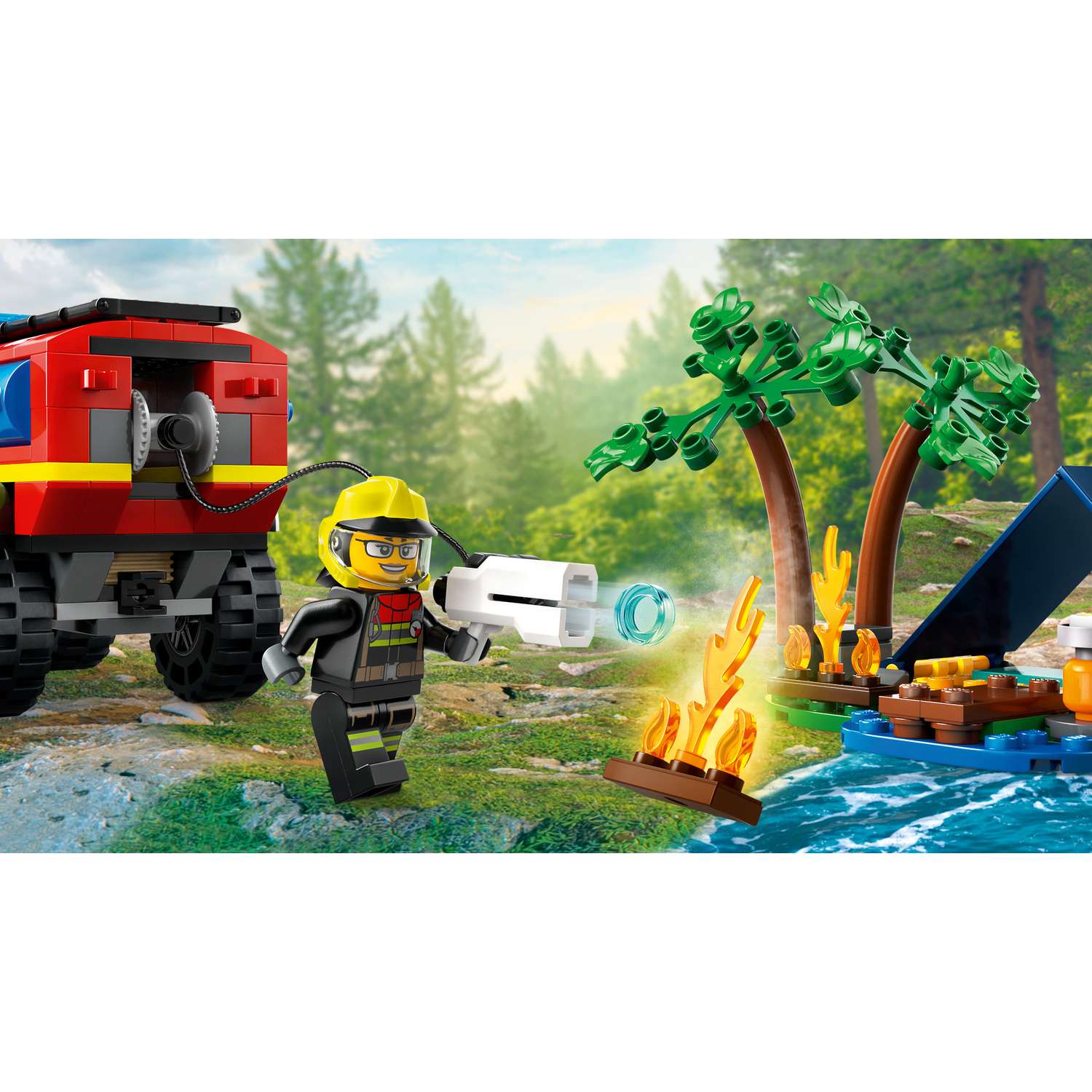 Конструктор LEGO City Fire Truck with Rescue Boat блочный - фото 10