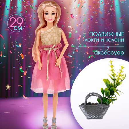 Кукла для девочки Алиса фэшн 1TOY с длинными волосами аксессуарами