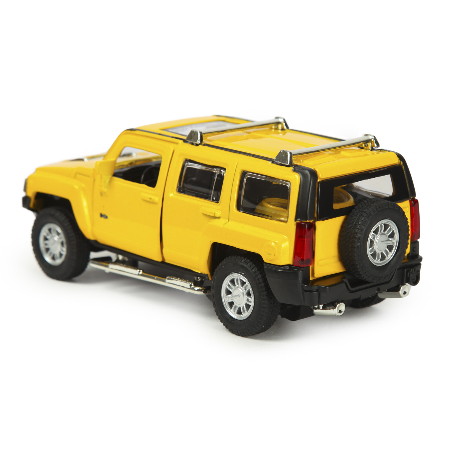 Машинка Mobicaro 1:32 Hummer H3 Желтая 68321 68321 - фото 6