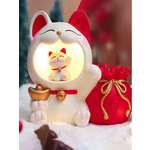 Ночник-подставка iLikeGift для канцелярских принадлежностей Lucky two Cat