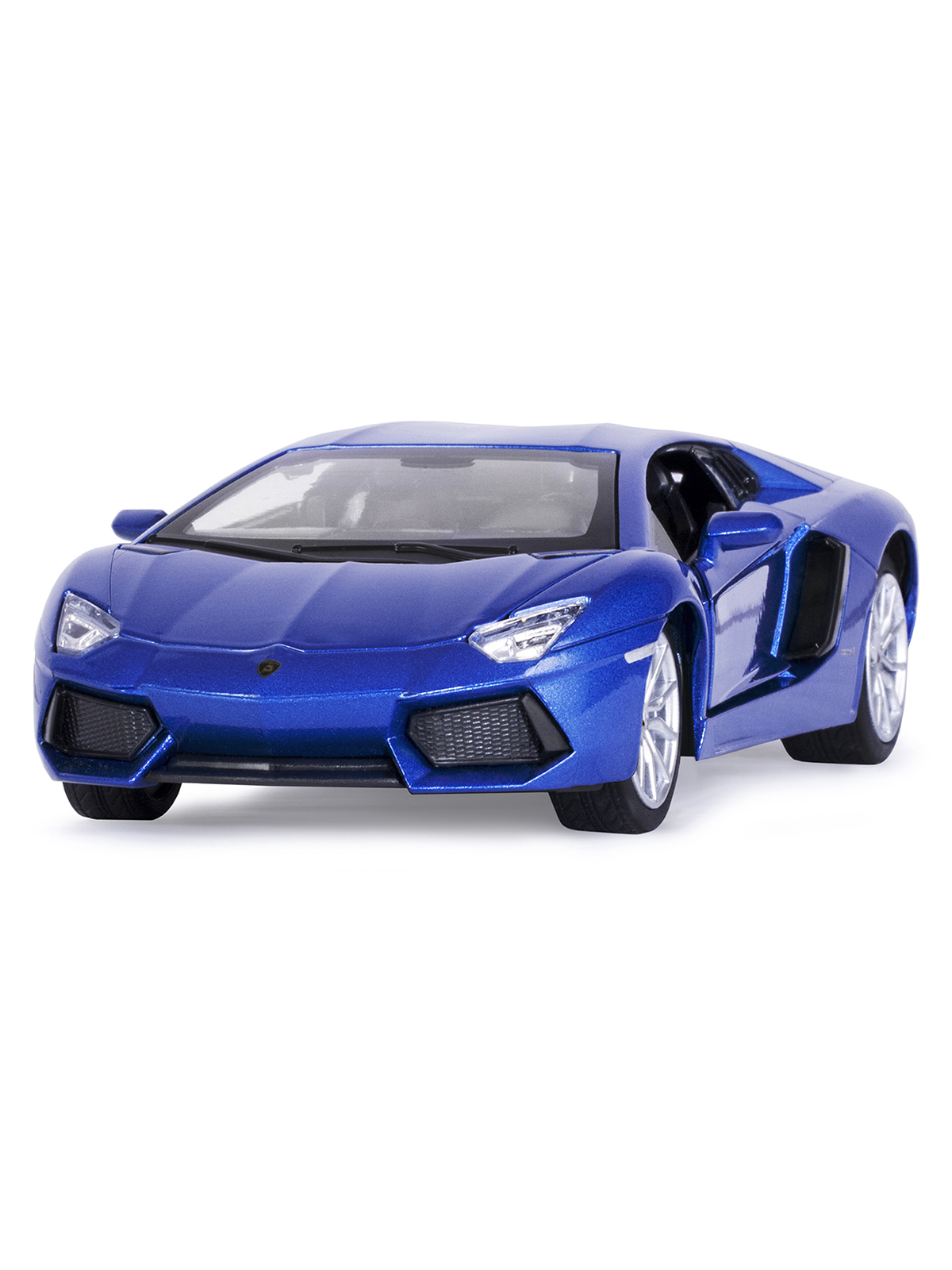Машинка металлическая АВТОпанорама 1:24 Lamborghini Aventador Coupe синий свободный ход колес JB1251385 - фото 9