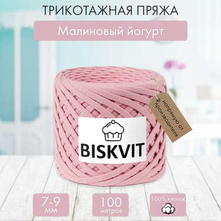 Трикотажная пряжа BISKVIT Малиновый йогурт