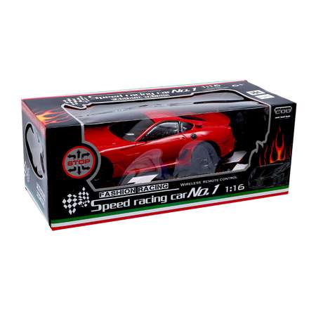 Машина Автоград радиоуправляемая «Спорткар» 1:16 работает от батареек цвет красный