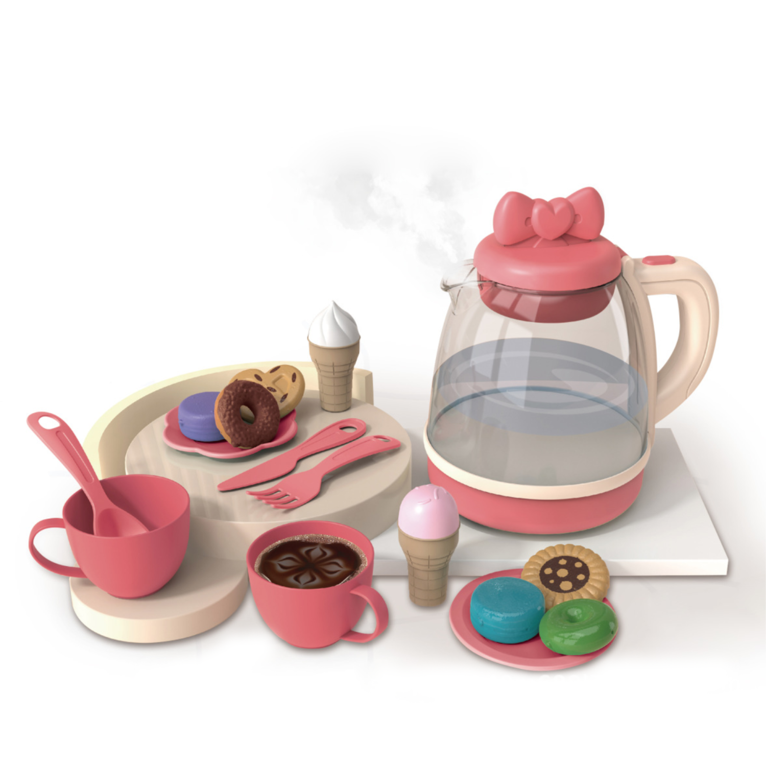 Игровой кухонный набор SHARKTOYS Чайный сервиз со светом и звуком - фото 2