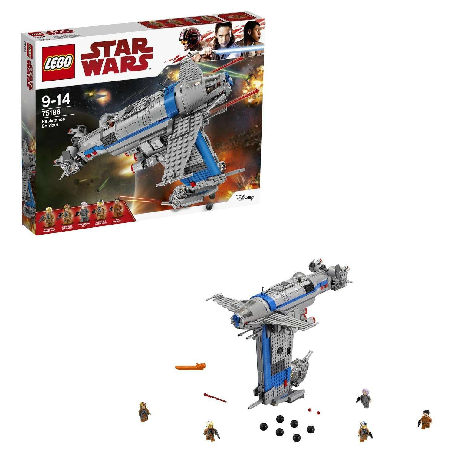 Конструктор LEGO Star Wars TM Бомбардировщик Сопротивления (75188) - фото 1