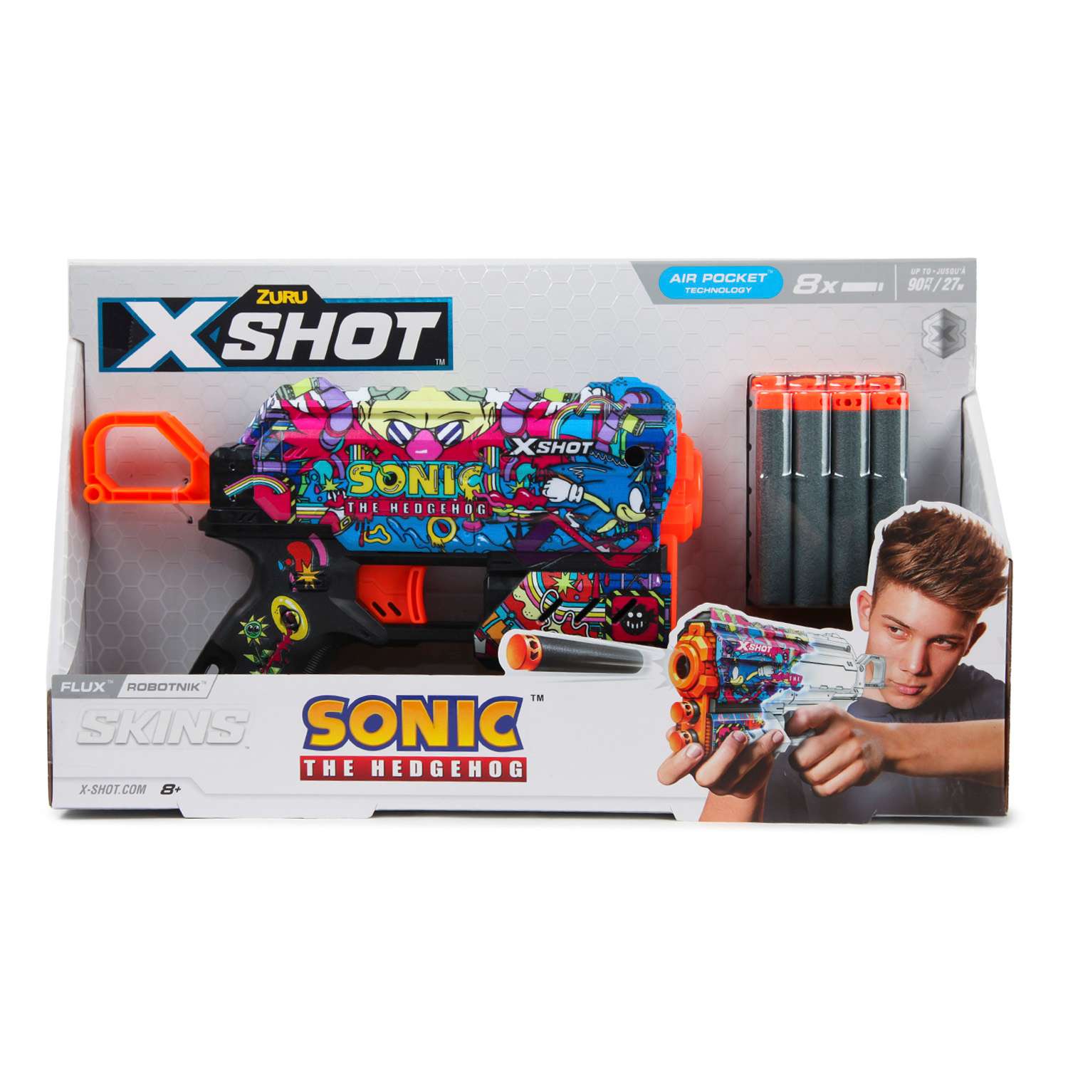 Набор для стрельбы X-Shot Skins Flux Sonic в ассортименте 36648 - фото 9