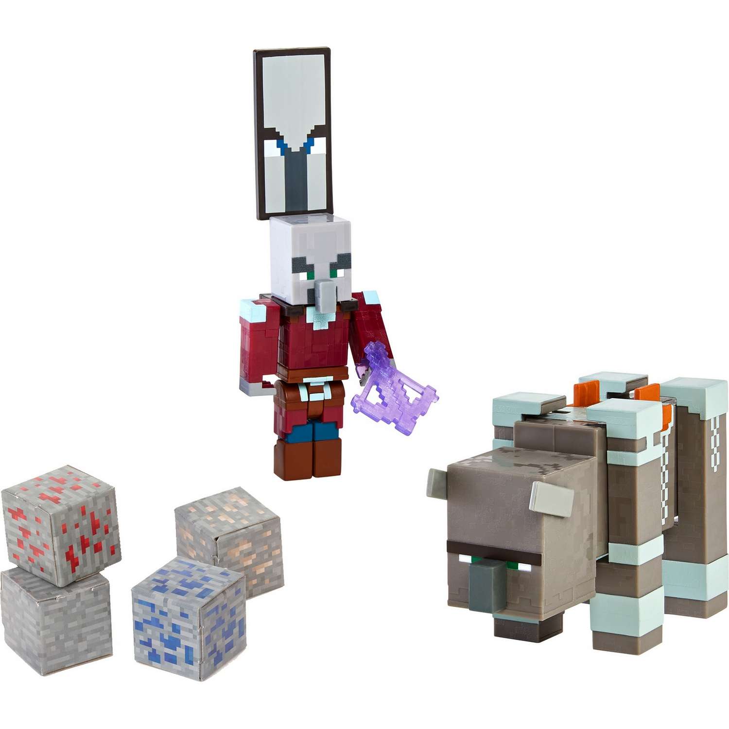 Набор фигурок Minecraft Разоритель и Капитан Разбойников GTT54 - фото 7
