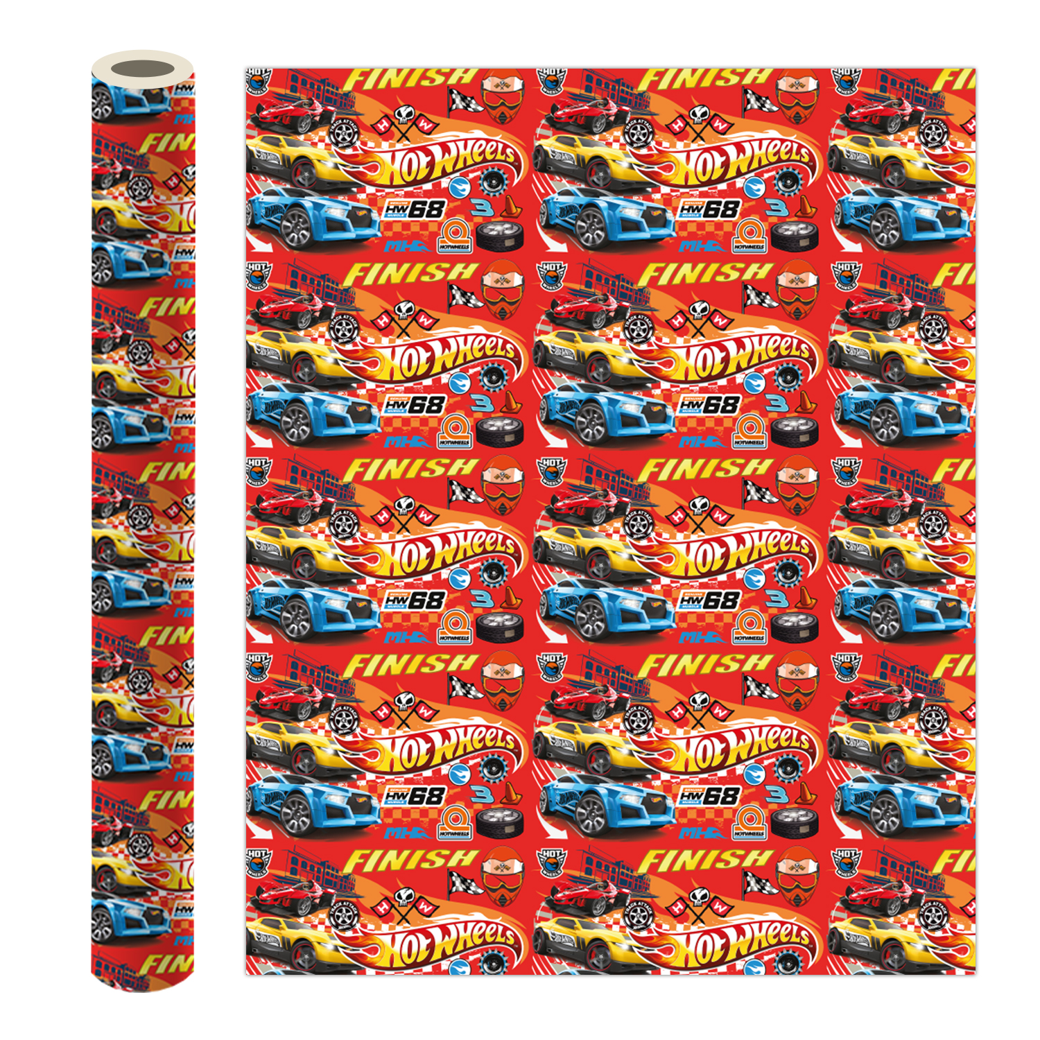 Бумага упаковочная ND PLAY Hot Wheels 70*100см 292799 - фото 2