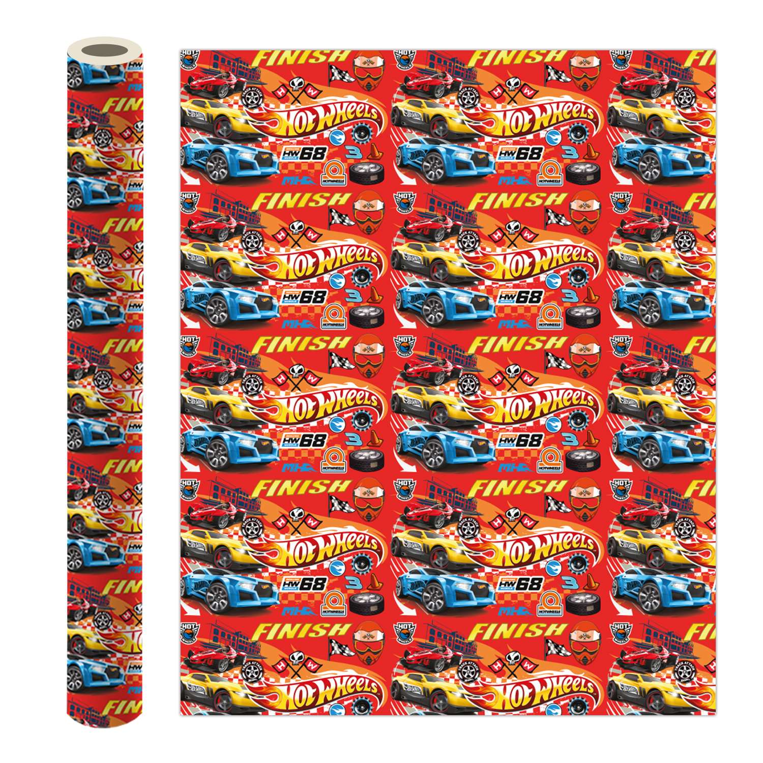 Бумага упаковочная ND PLAY Hot Wheels 70*100см 292799 - фото 2