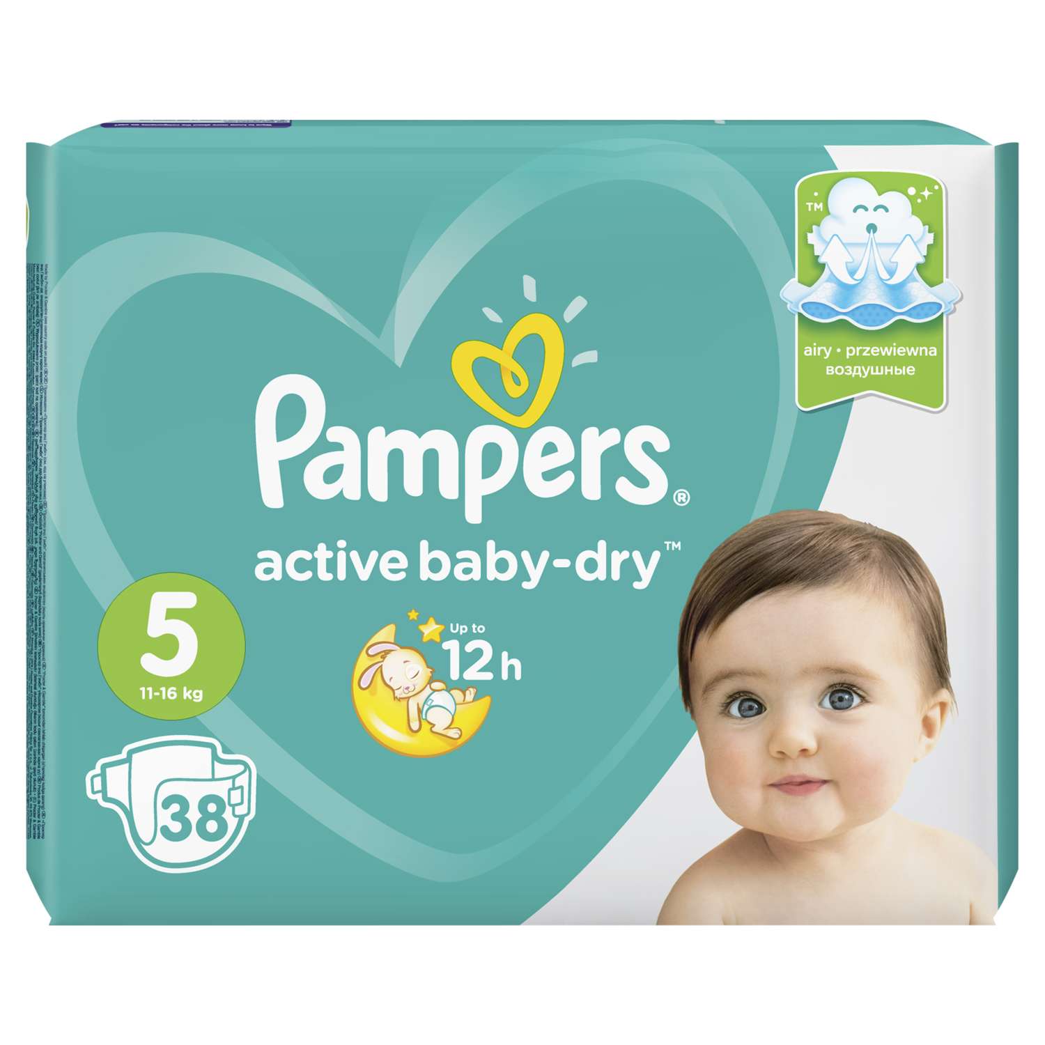 Подгузники Pampers Active Baby-Dry 5 11-16кг 38шт - фото 3