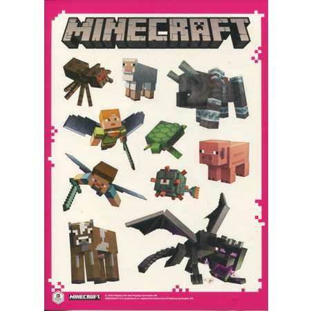 Журналы Minecraft Комплект 3 шт с вложениями - наклейки 1/22 + 2/22 + 3/22 Майнкрафт для детей