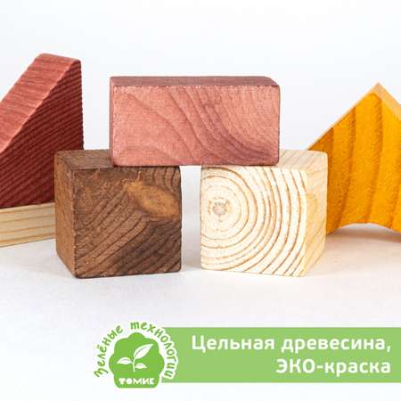 Конструктор деревянный детский Томик Краски дня день 105 деталей 6674-21
