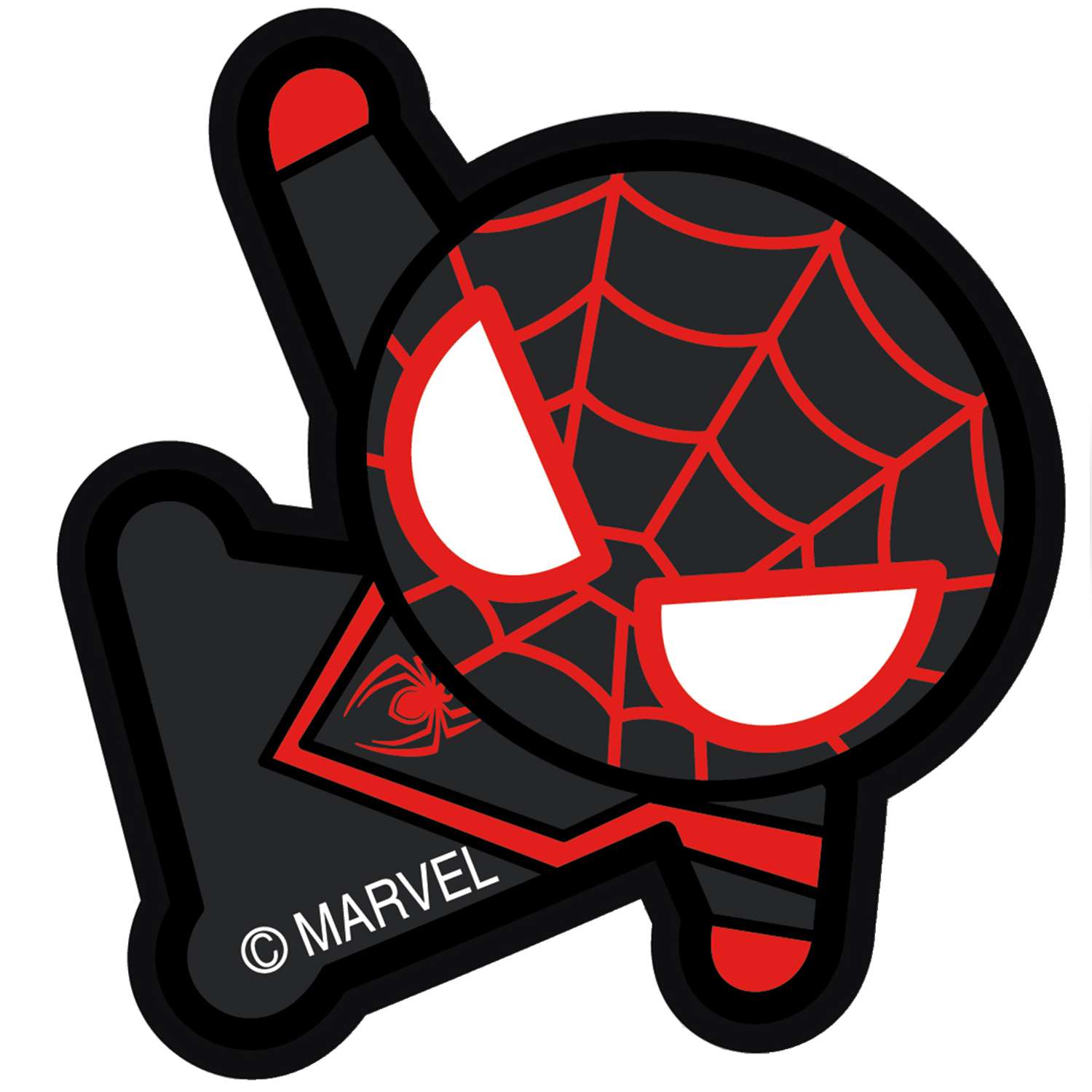 Значок Marvel Человек-паук 2 Черный 67510 - фото 1
