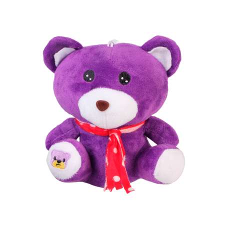 Рюкзак с игрушкой Little Mania фиолетовый Мишка