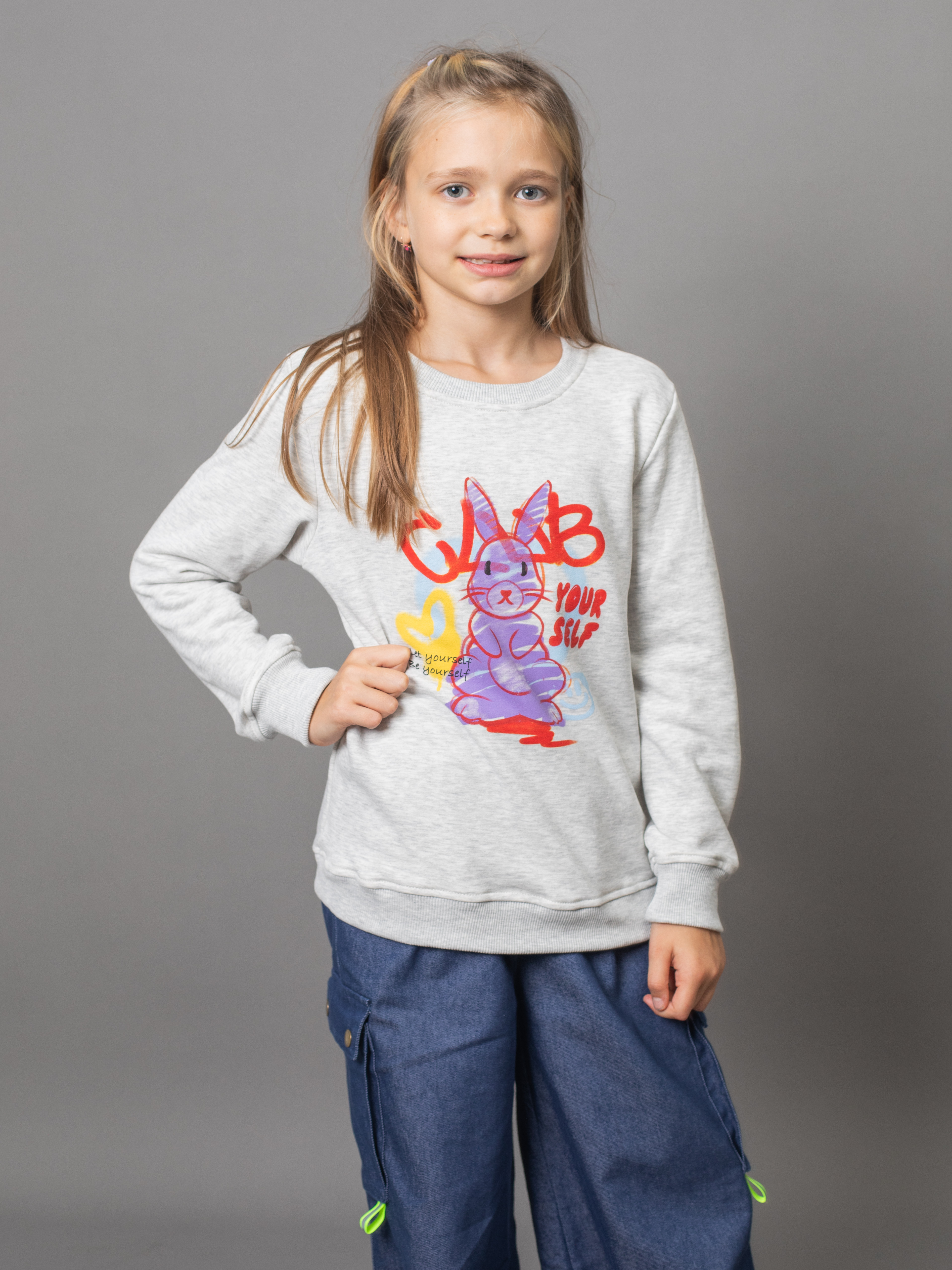 Свитшот KristiKlo KK-SW-23-sweatshirt-gray - фото 1