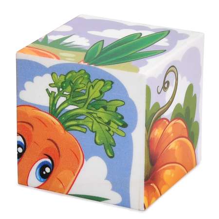Кубики Десятое королевство Овощи (без обклейки) 4шт