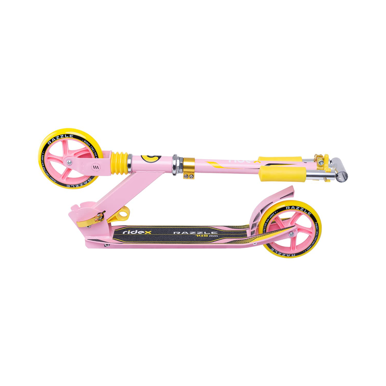 Самокат RIDEX двухколесный Scooter 2 wheels Razzle 145 coral/yellow - фото 4