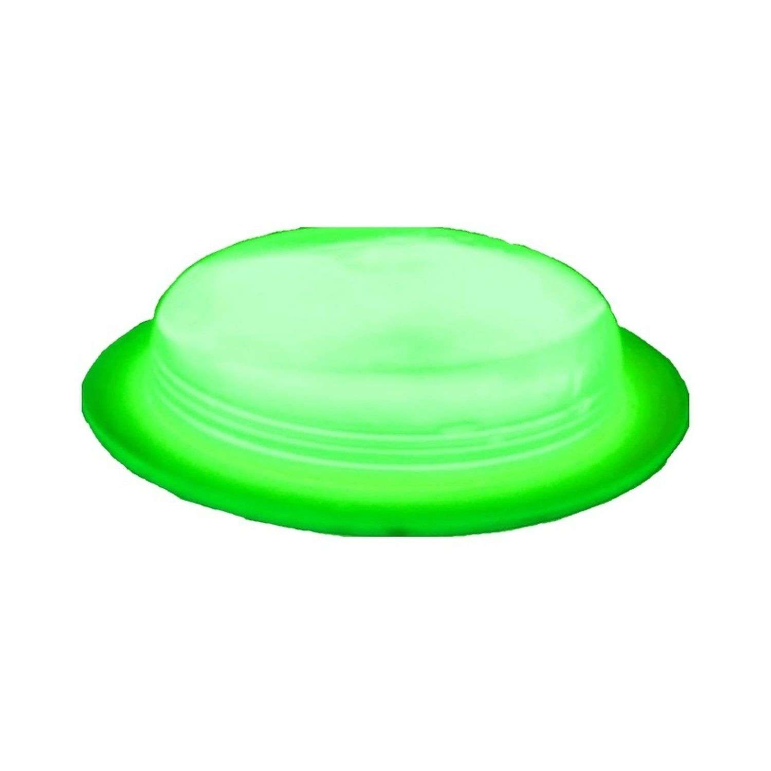 Значок Uniglodis Светящийся круглый Glow Badge зеленый 05411139 - фото 1