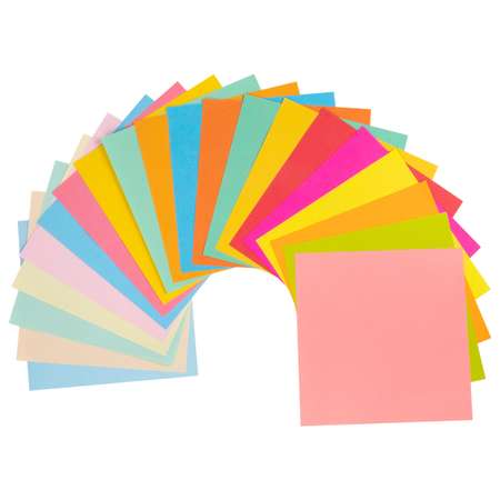 Бумага для оригами Остров Сокровищ цветная 20 цветов 14х14 см 200 листов