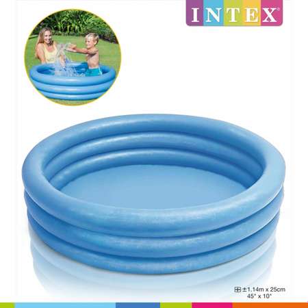 Надувной бассейн INTEX Кристалл детский 114х25 см от 2 лет