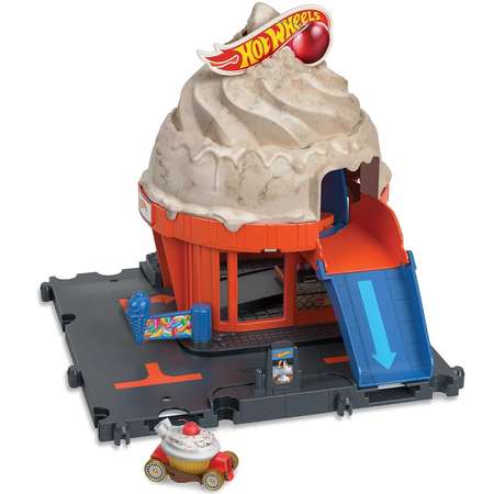 Трек Hot Wheels City Downtown Ice Cream Swirl HKX38