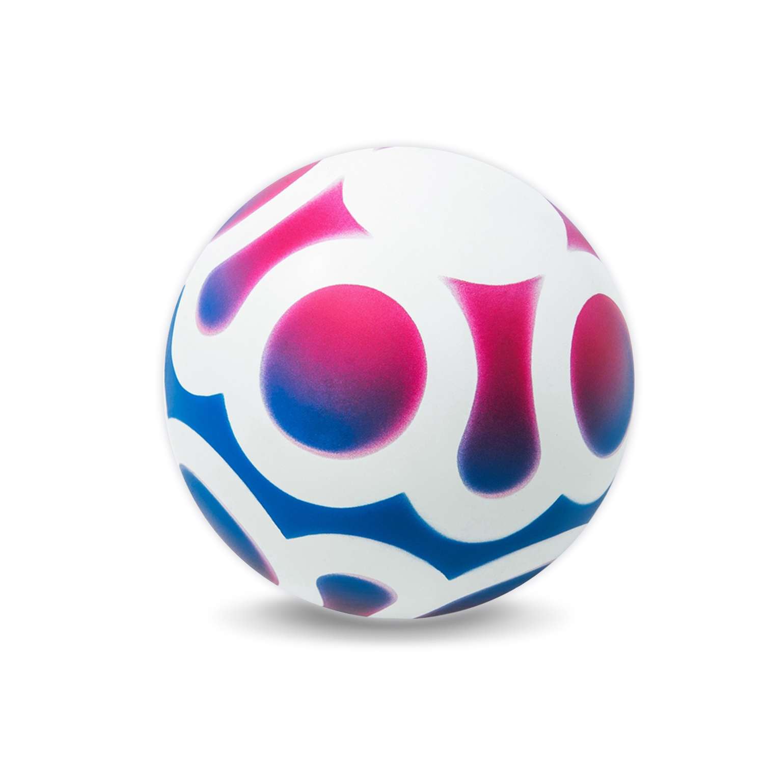 Мяч ЧАПАЕВ диаметр 125 мм Кувшинка белый синий малиновый - фото 2