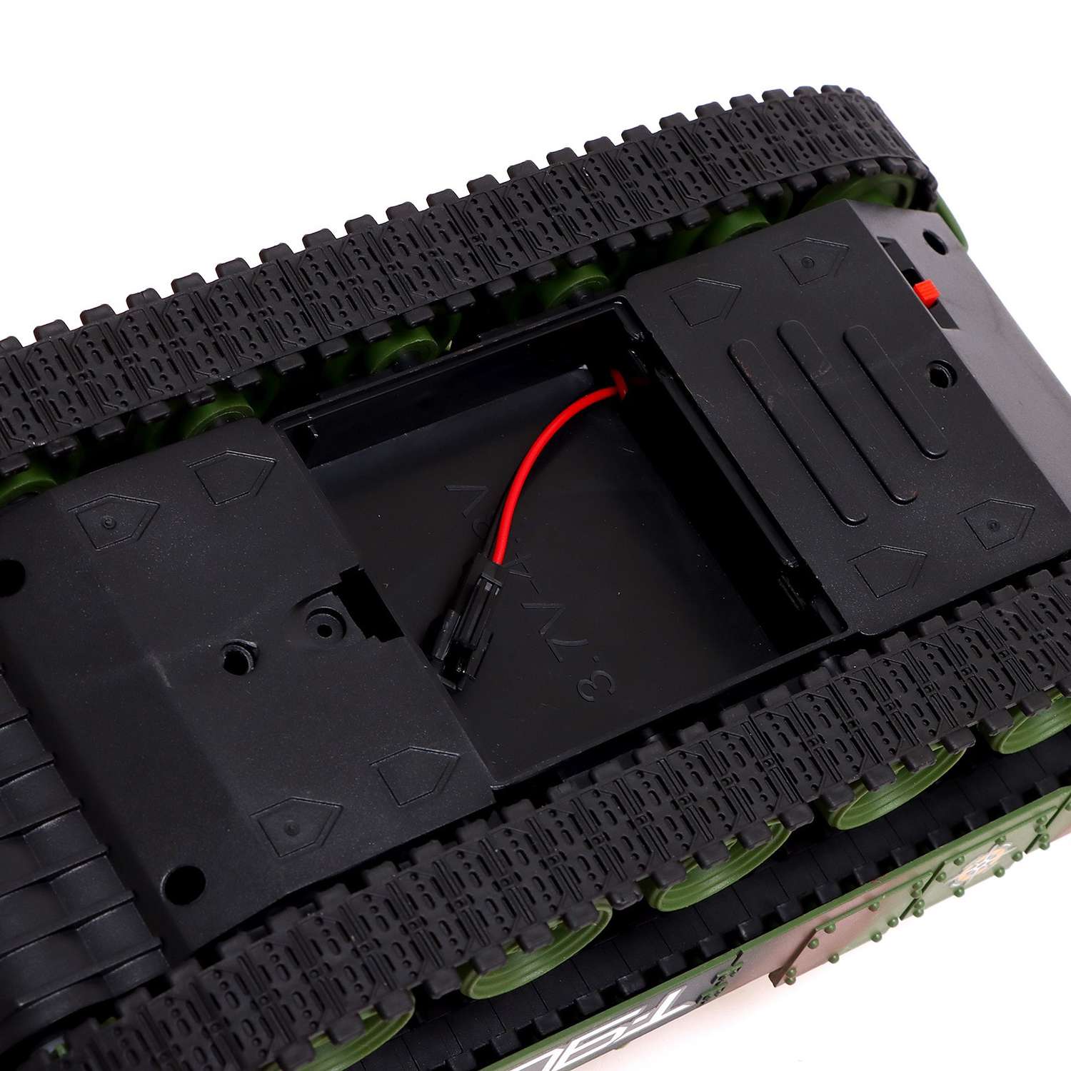 Танк Автоград радиоуправляемый Т90 работает от аккумулятора свет и звук цвет зелёный - фото 6