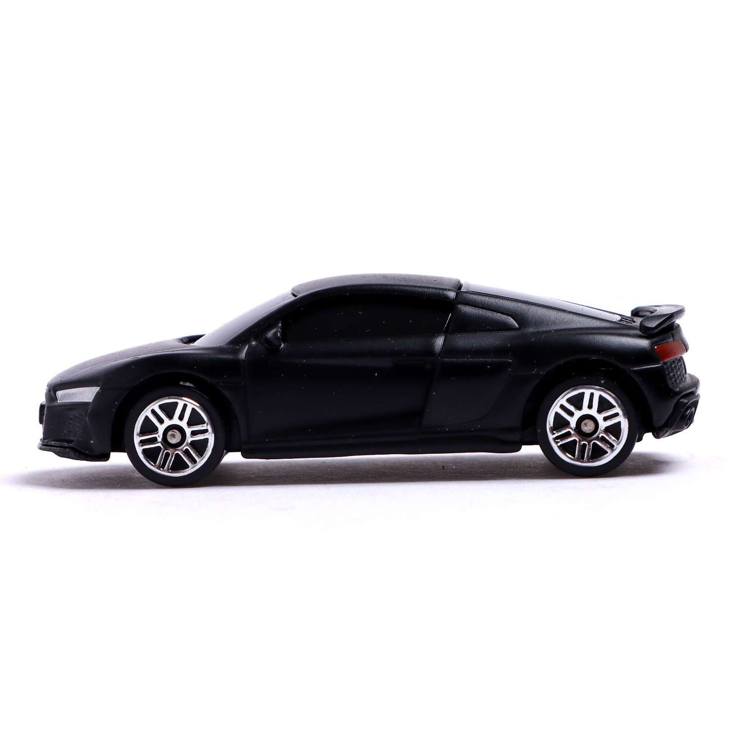 Машина Автоград металлическая AUDI R8 COUPE 1:64 цвет черный матовый 7152981 - фото 2