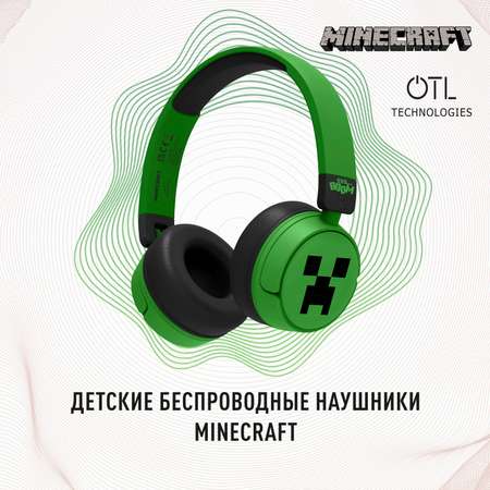 Наушники беспроводные OTL Technologies детские Minecraft Creeper