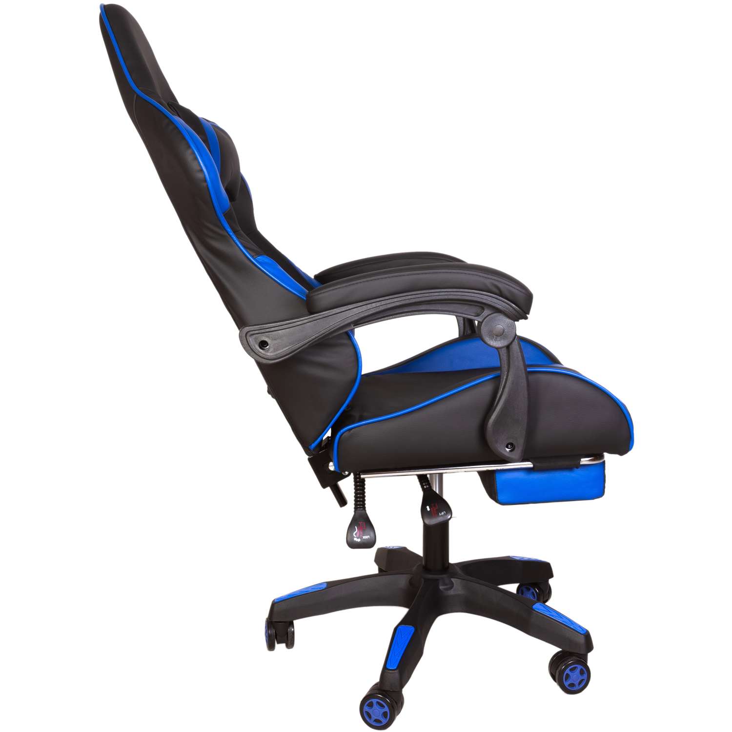 Компьютерное кресло GRAMBER чёрно-синий экокожа - фото 5