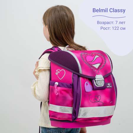 Ранец школьный Belmil Classy Pink с наполнением Пурпурный BEL-CLS-403-13-15-SET
