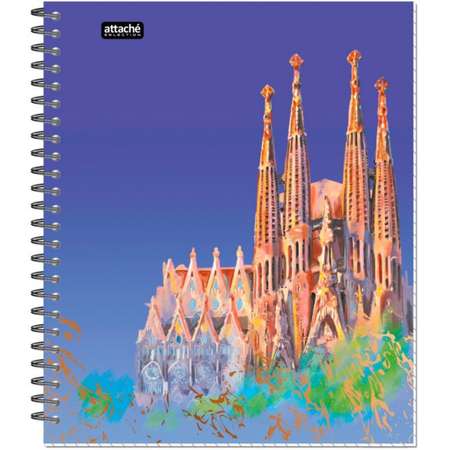 Бизнес-тетрадь Attache Selection Travel Spain А5 96 листов клетка гребень ламинированная обложка 4 шт