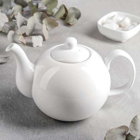 Заварочный чайник Sima-Land фарфоровый Wilmax Olivia «Классика» 1.1 л цвет белый