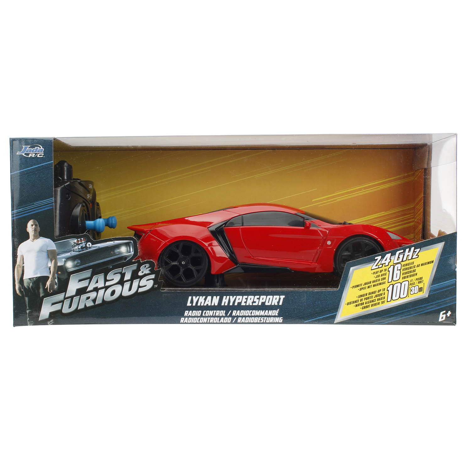 Машина Jada Fast and Furious РУ 1:24 Lykan Hypersport Красный 98552 купить  по цене 499 ₽ в интернет-магазине Детский мир